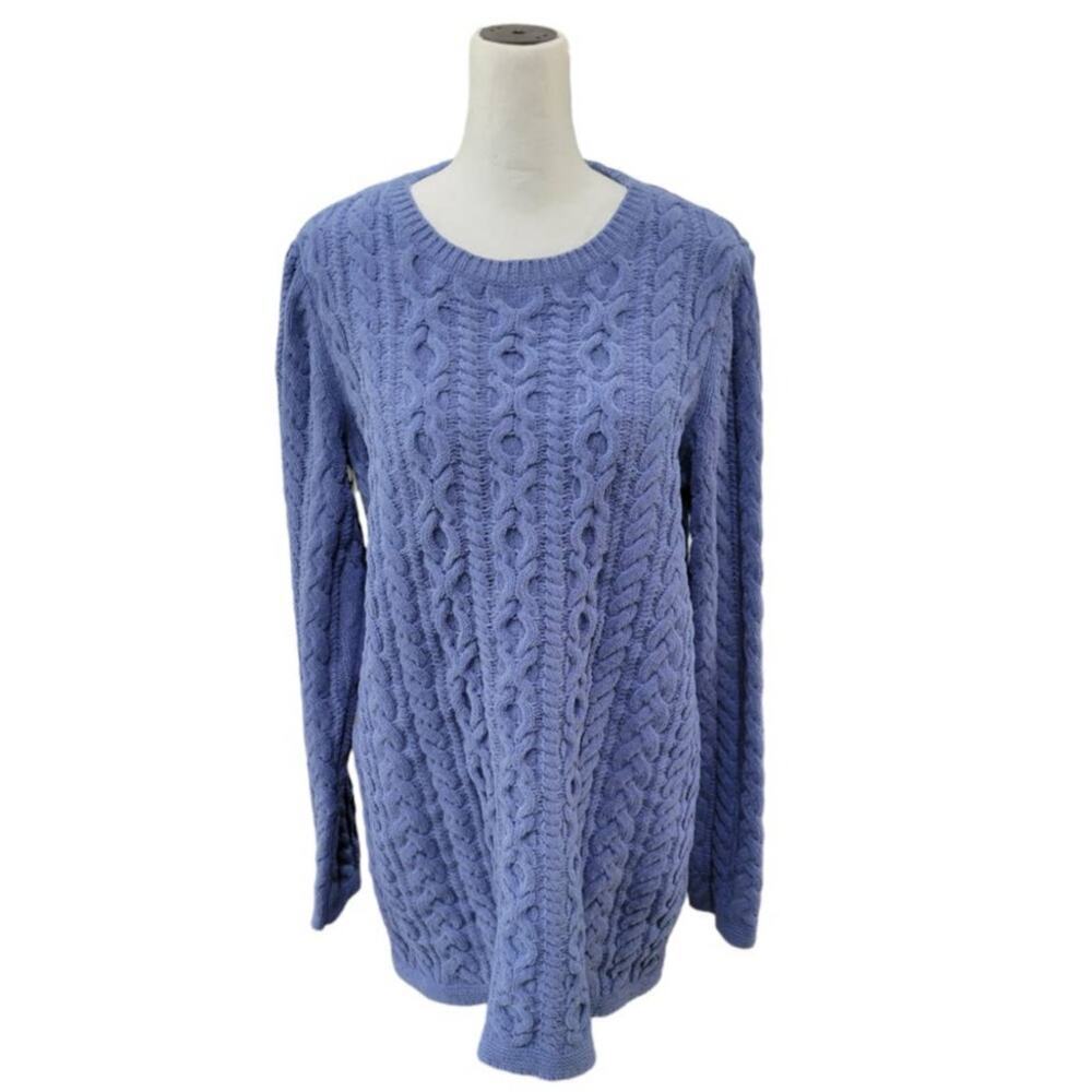 J.‎ Jill Women's Chenille 3D Cable Knit Pullover Long Sleeve Sweater Size Small